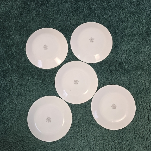 Corelle Vitrelle MEMPHIS Block Red Yellow Blue Green Dessert Bread 5 Plates 6.75 - Picture 5 of 5